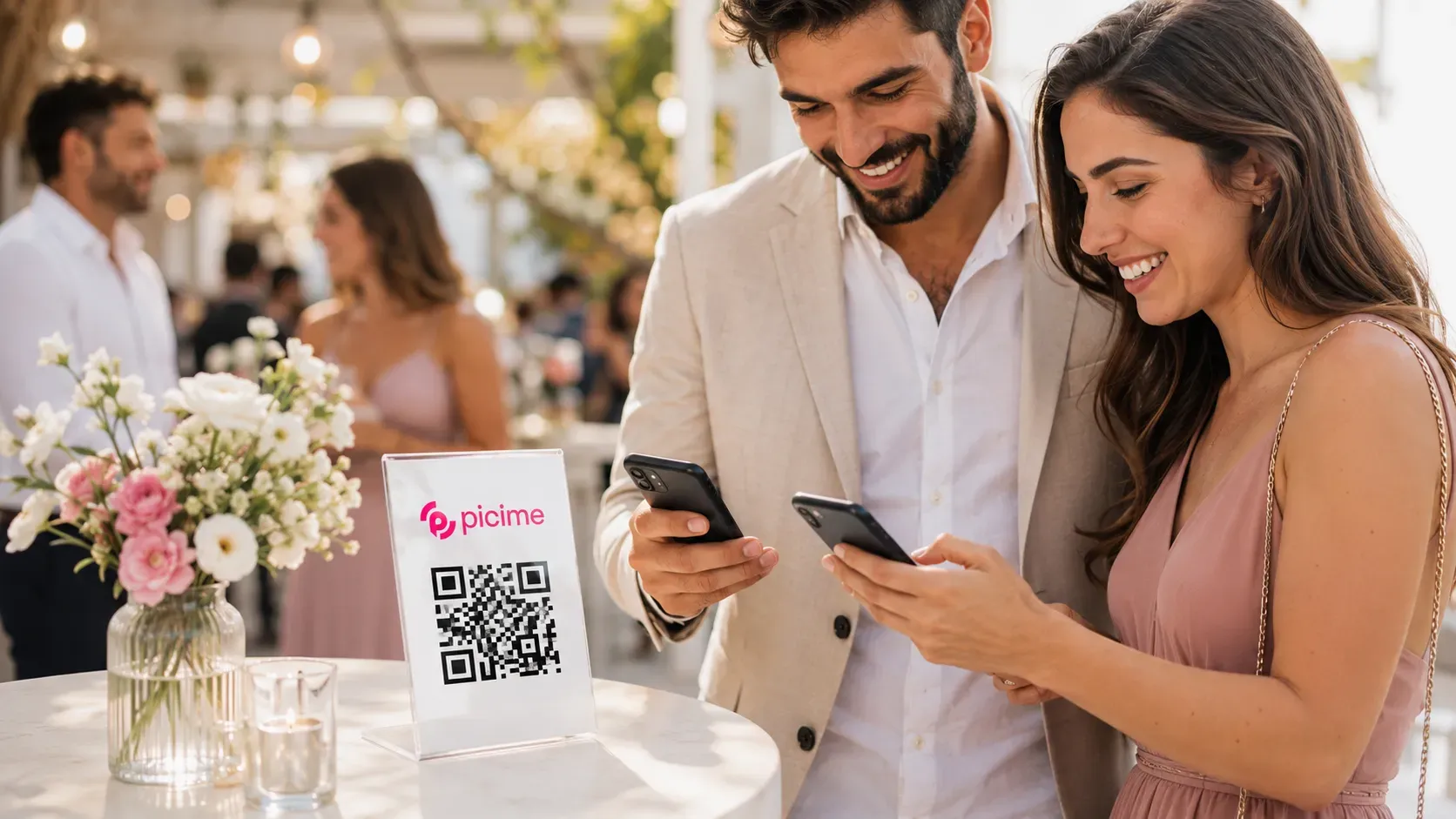 שיתוף תמונות באמצעות קוד QR