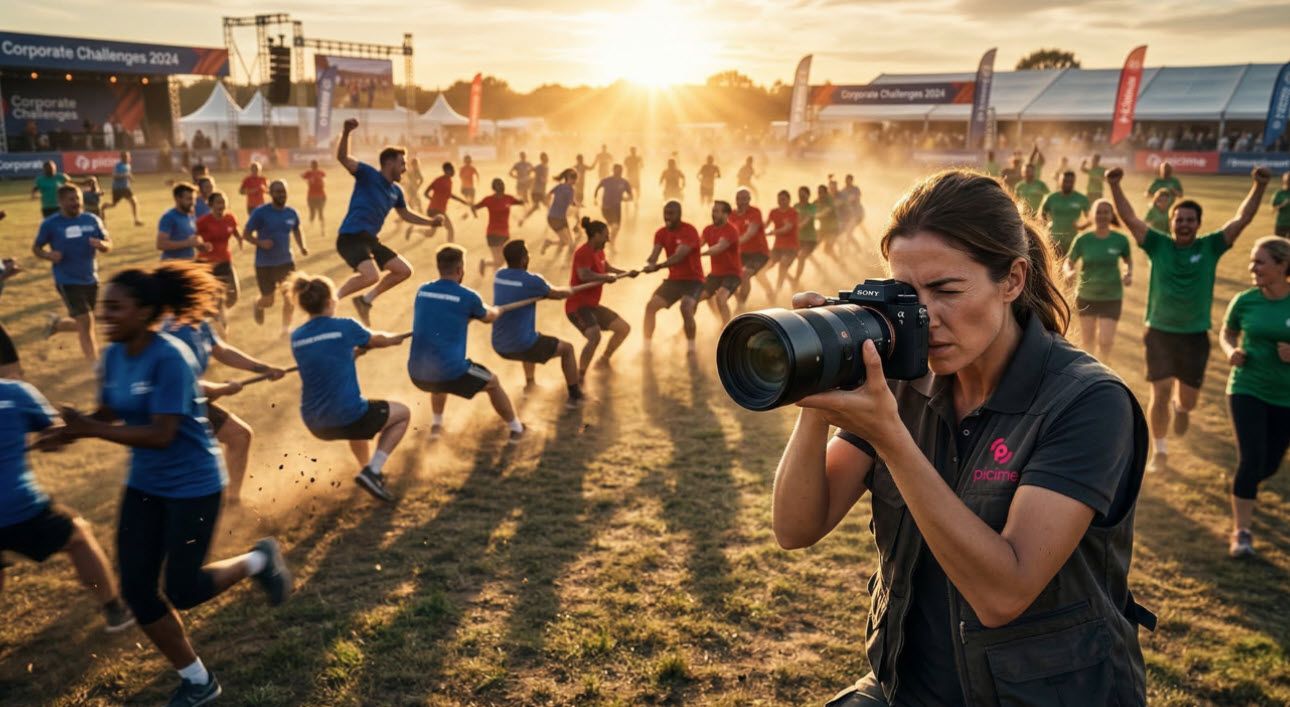 גלו איך PiciMe משדרגת צילום ימי ספורט וגיבוש עם גלריות בזמן אמת, זיהוי פנים מתקדם ושיתוף אוטומטי בוואטסאפ לכל משתתף וצלם באירוע חברה בלתי נשכח.