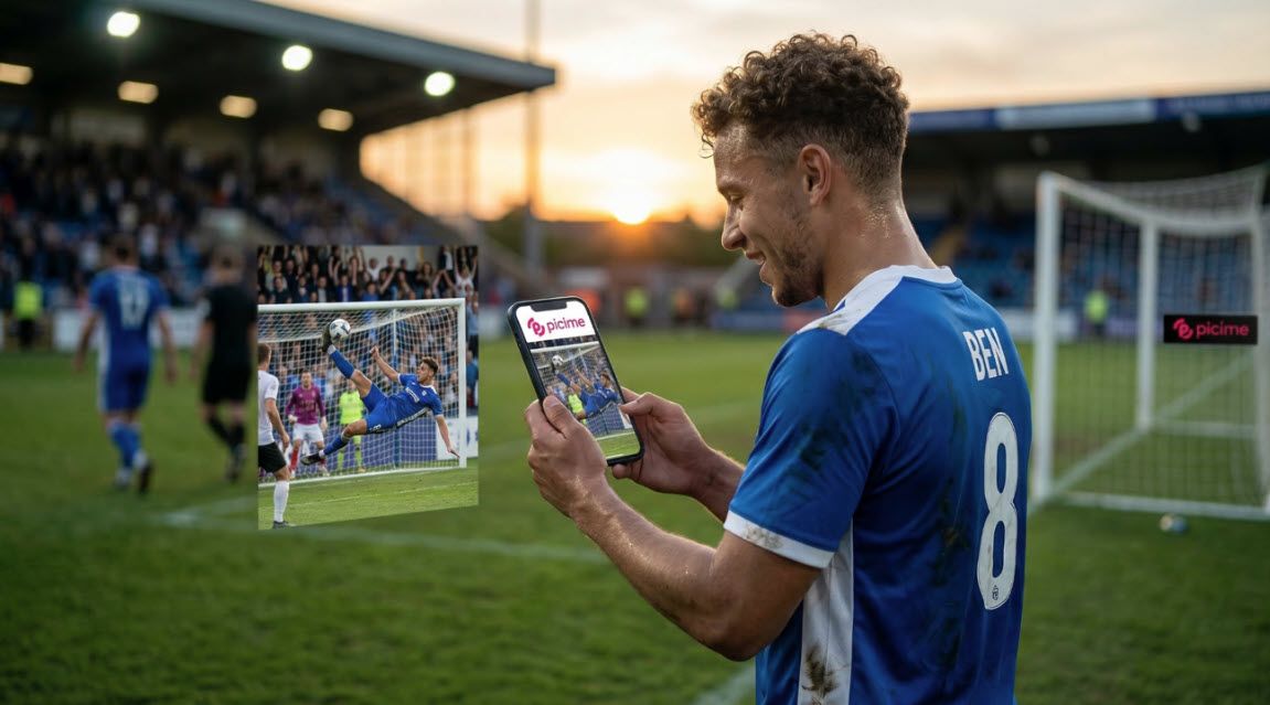 צילום משחק כדורגל