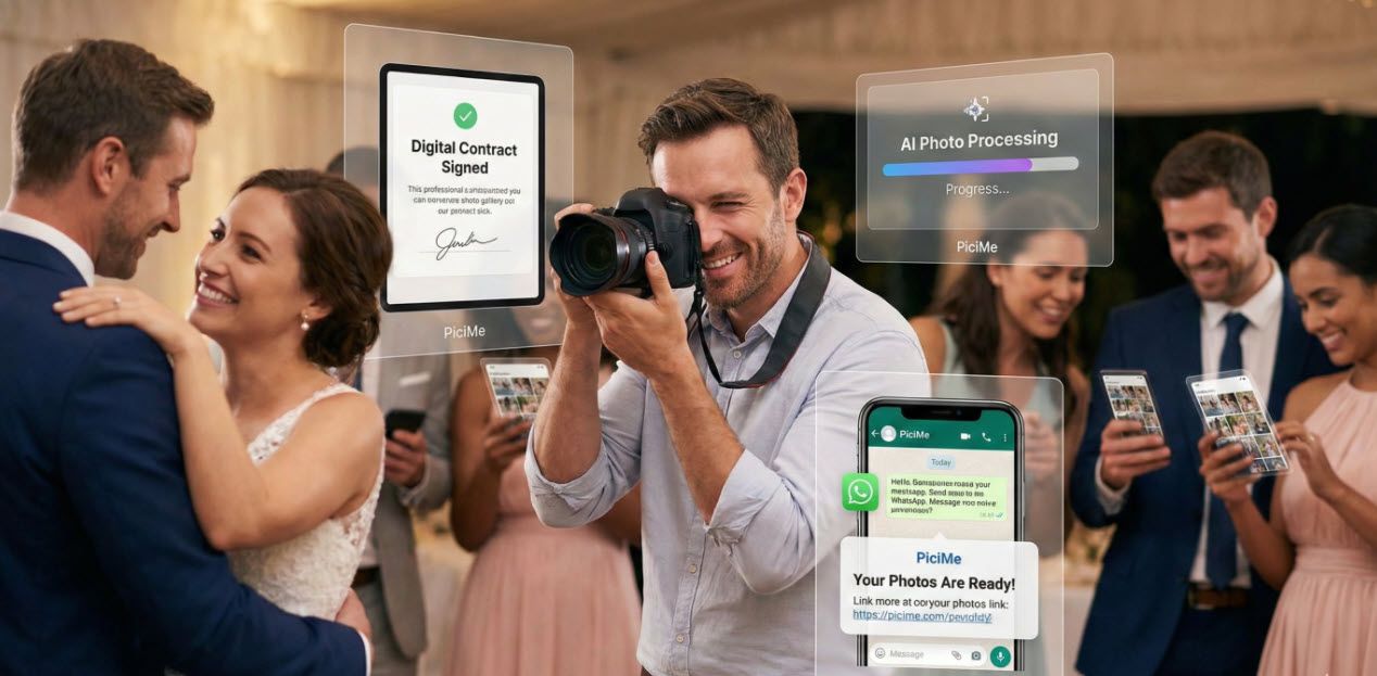 גלו איך לייעל את העסק שלכם: מדף נחיתה ועד שיתוף תמונות ב-AI. כל הכלים לניהול אירוע מושלם, סגירת חוזים וגלריות מרהיבות במקום אחד.