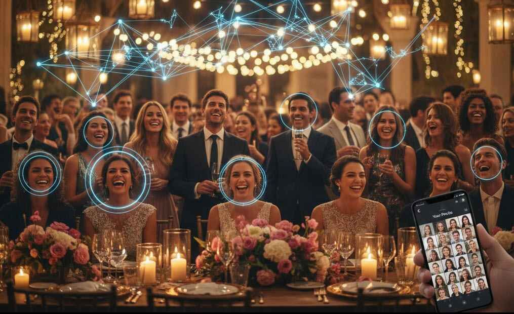 גלו כיצד טכנולוגיית זיהוי פנים מהפכנית יוצרת לכל אורח גלריית תמונות אישית ופרטית באופן אוטומטי. הדרך המושלמת לחוות מחדש את האירוע שלכם.
