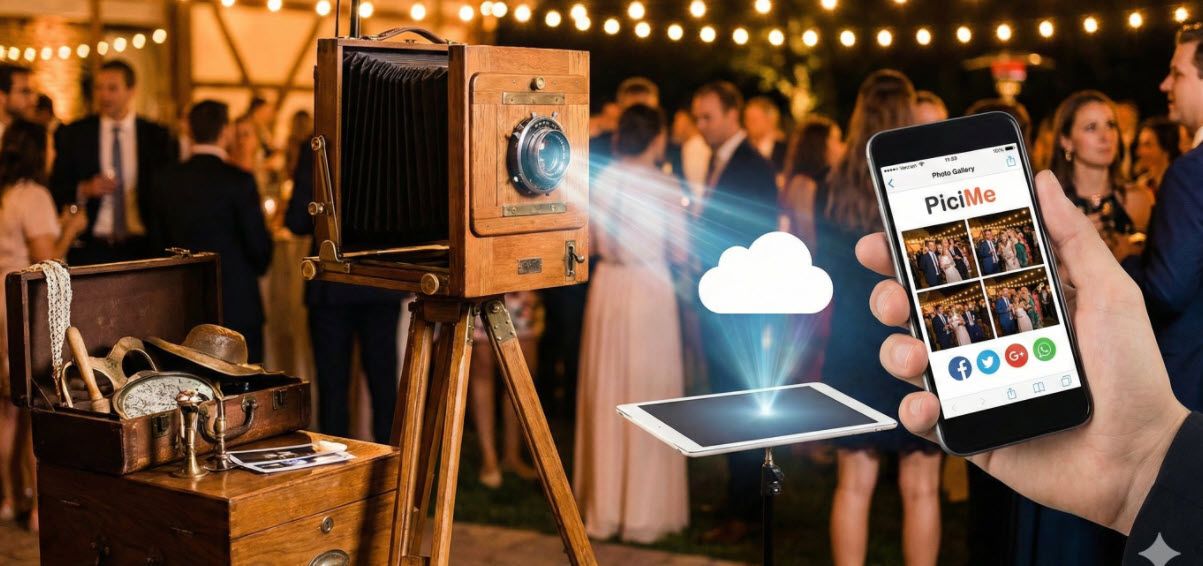 חולמים על עמדת צילום רטרו לאירועים? אל תסתפקו רק בתמונות מודפסות. גלו איך משלבים את הקסם של פעם עם השיתוף החכם של PiciMe לחוויה בלתי נשכחת.