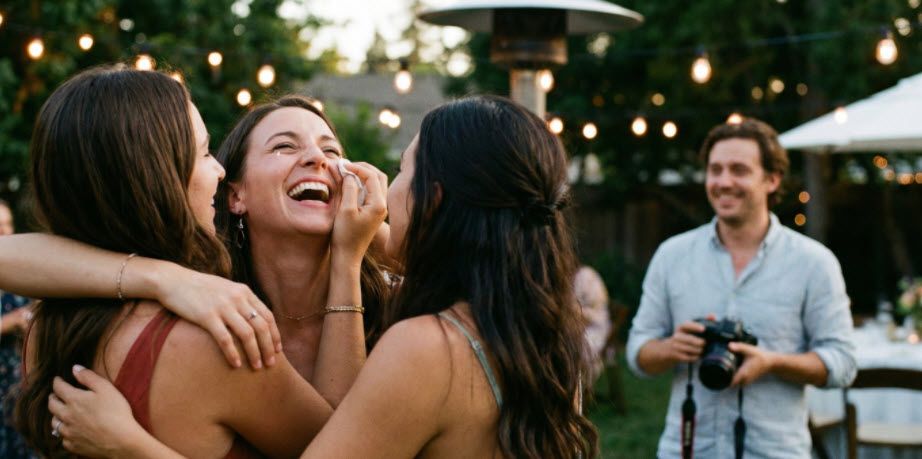 נפרדים מהפוזות המאולצות. גלו איך PiciMe עוזרת לכם לתפוס ולשתף רגעים אמיתיים, טבעיים ומרגשים בזמן אמת, ישירות לנייד של האורחים.