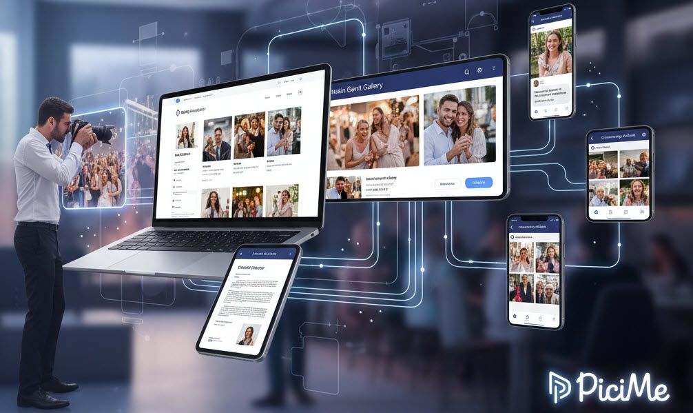 גלו איך PiciMe מגדירה מחדש עיצוב גלריות כחוויה אישית, ממותגת ומרגשת עבור צלמים, זוגות וכל אורח באירוע באמצעות טכנולוגיה חכמה.