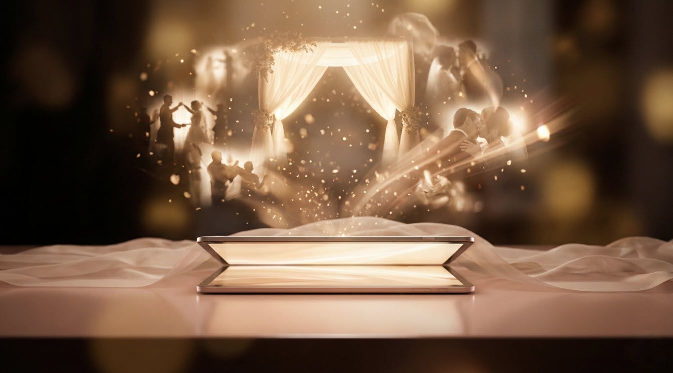 אלבום דיגיטלי לחתונה? גלו את הדור הבא של אלבומי החתונות. פלטפורמה חכמה שיוצרת גלריות אישיות לכל אורח, מרכזת זיכרונות מכל המצלמות ומספקת חוויה טכנולוגית ומרגשת.