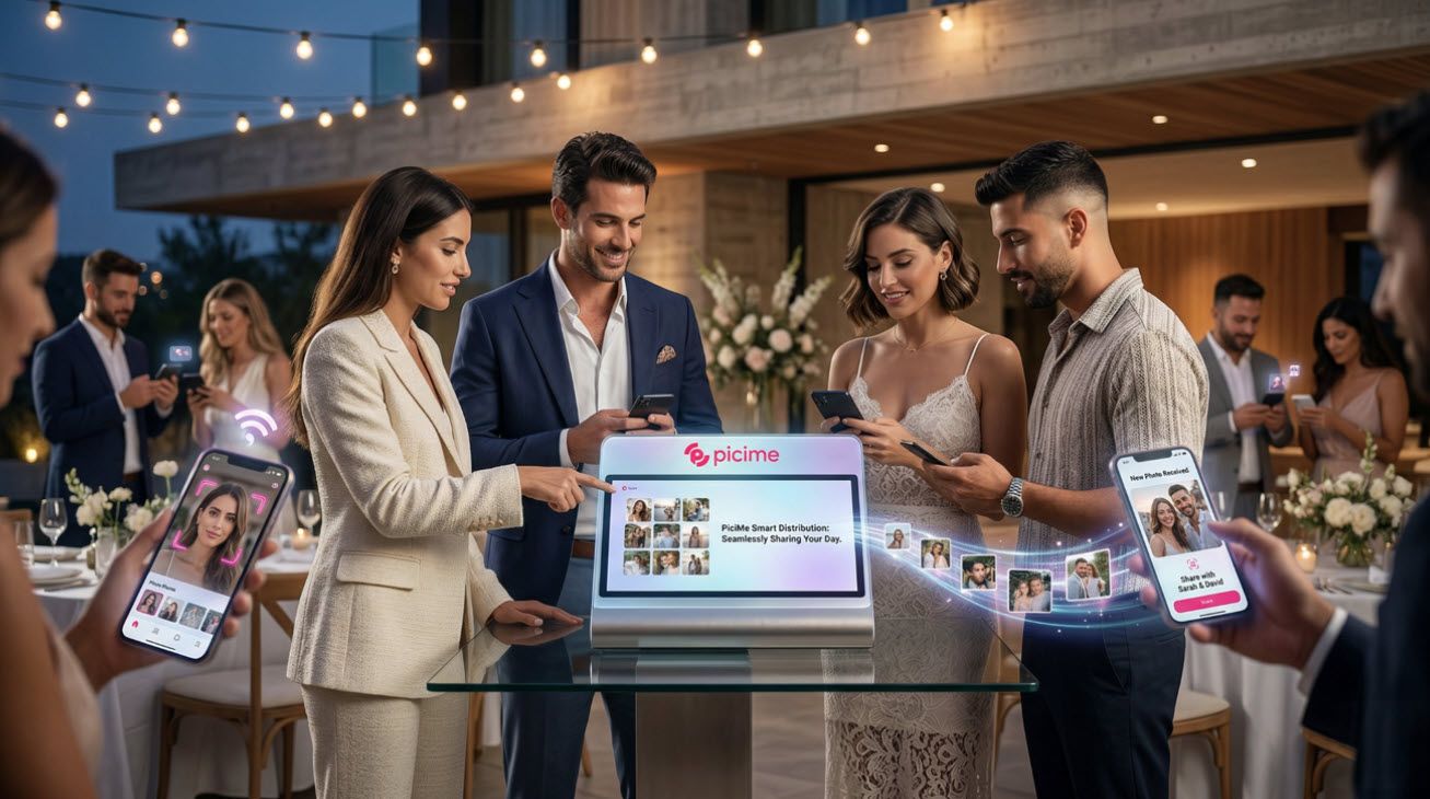 גלו את הדרך החדשה לניהול אלבומי אורחים לחתונות. שיתוף תמונות מיידי בוואטסאפ, גלריות מעוצבות ופתרון מלא לצלמים ובעלי אירועים ליצירת חוויה בלתי נשכחת בזמן אמת עם PiciMe.