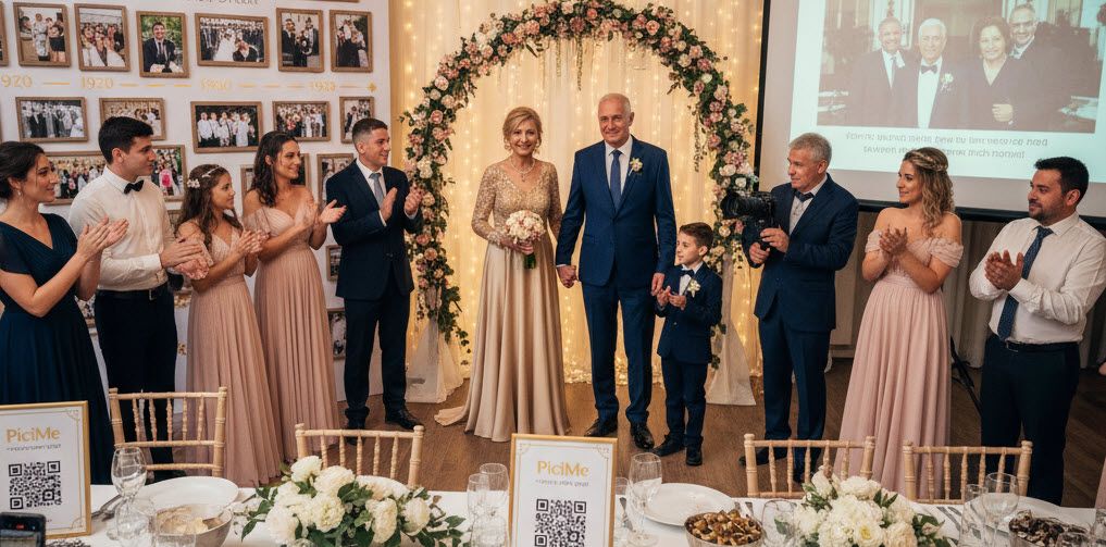 מתכננים חתונת זהב להורים? גלו רעיונות לאירוע מרגש ואיך להפוך את התמונות למזכרת אישית ובלתי נשכחת לכל אורח עם PiciMe.