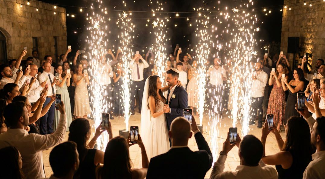 זיקוקים לחתונה